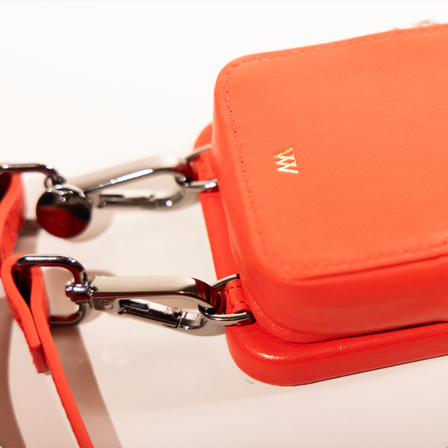 Red Leather Pouch Case