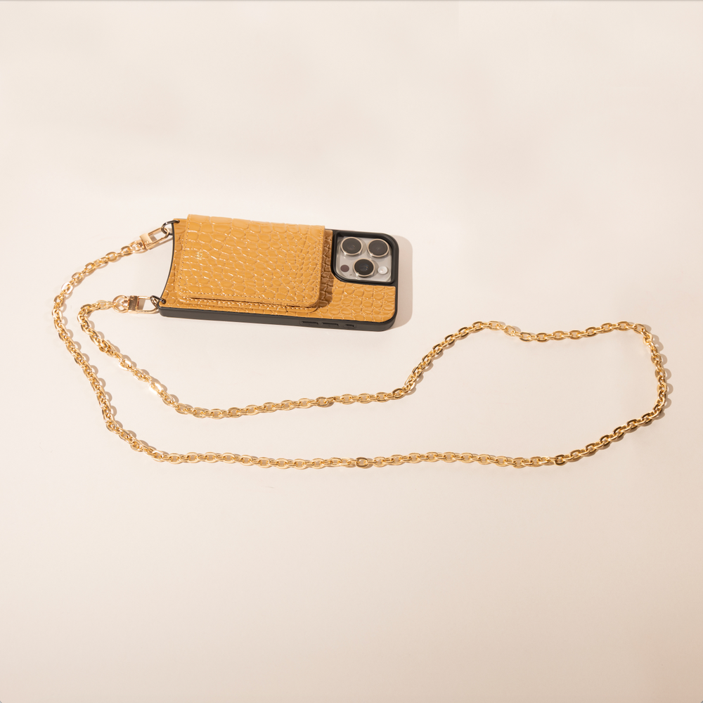 
                  
                    Open Wallet Caramel Croc Case
                  
                