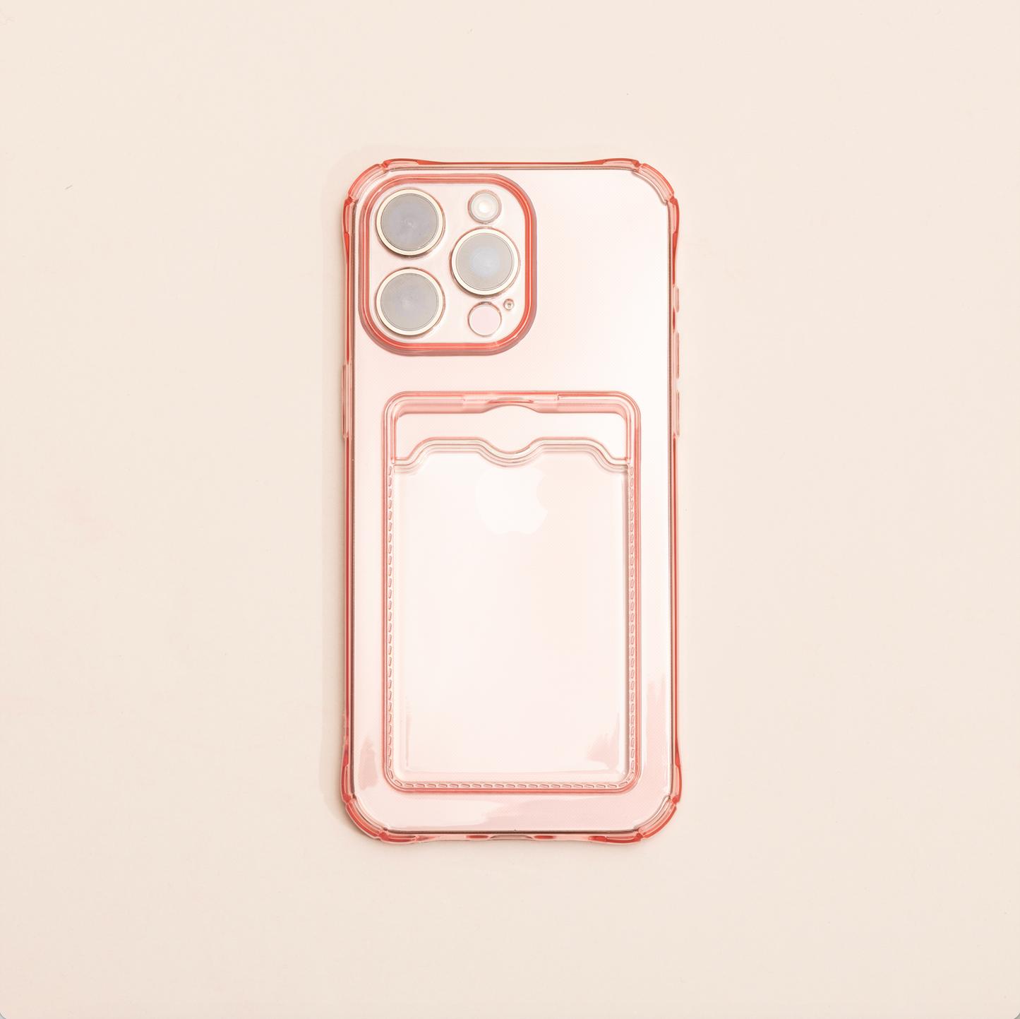 Light Pink Plastic Wallet Case