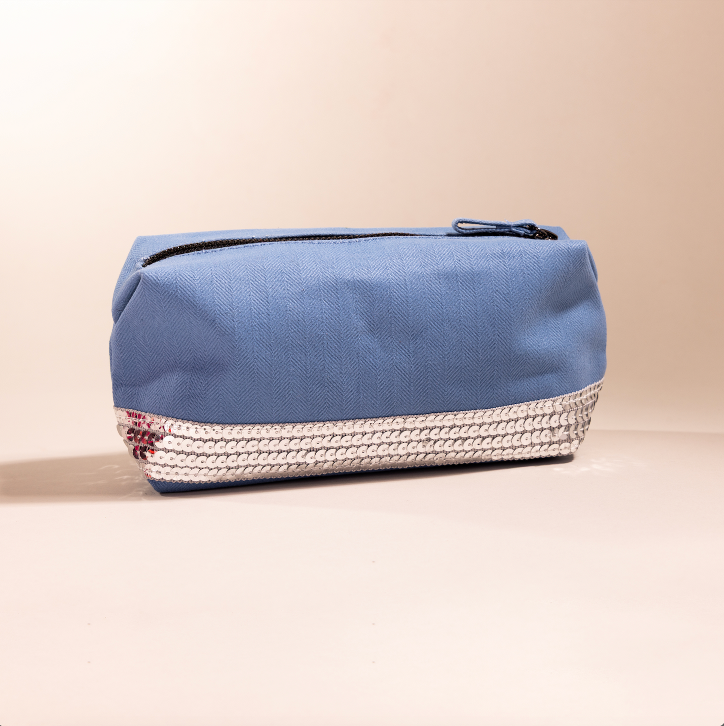 Light Blue Canvas Pouch