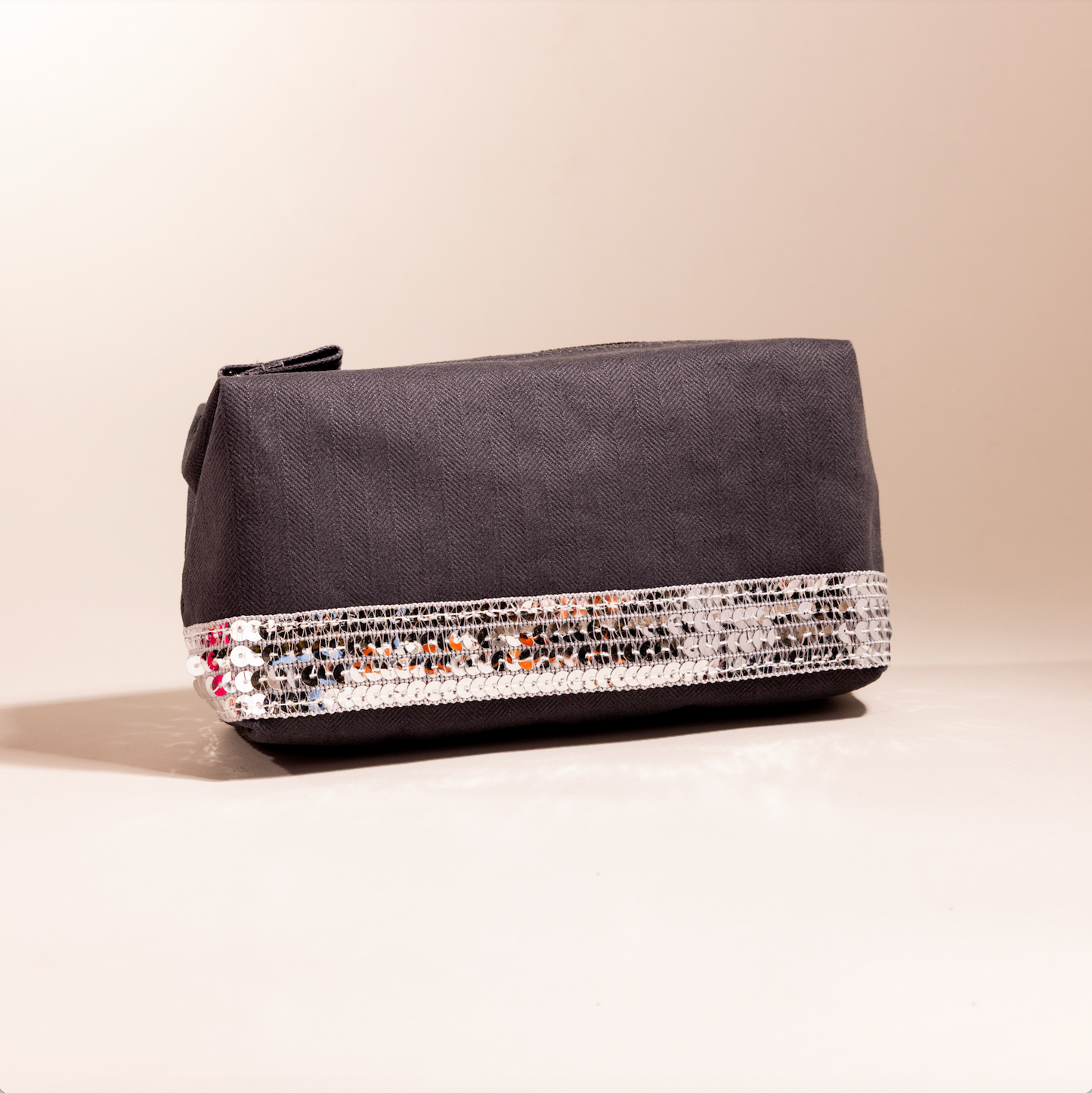 Grey Canvas Pouch
