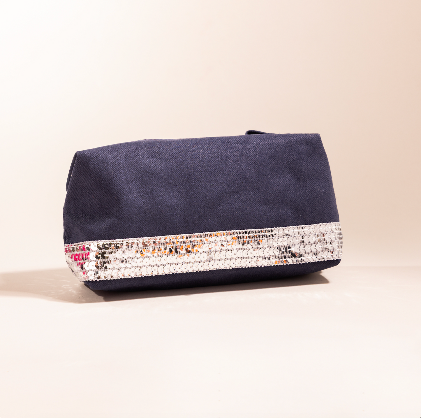 Dark Blue Canvas Pouch