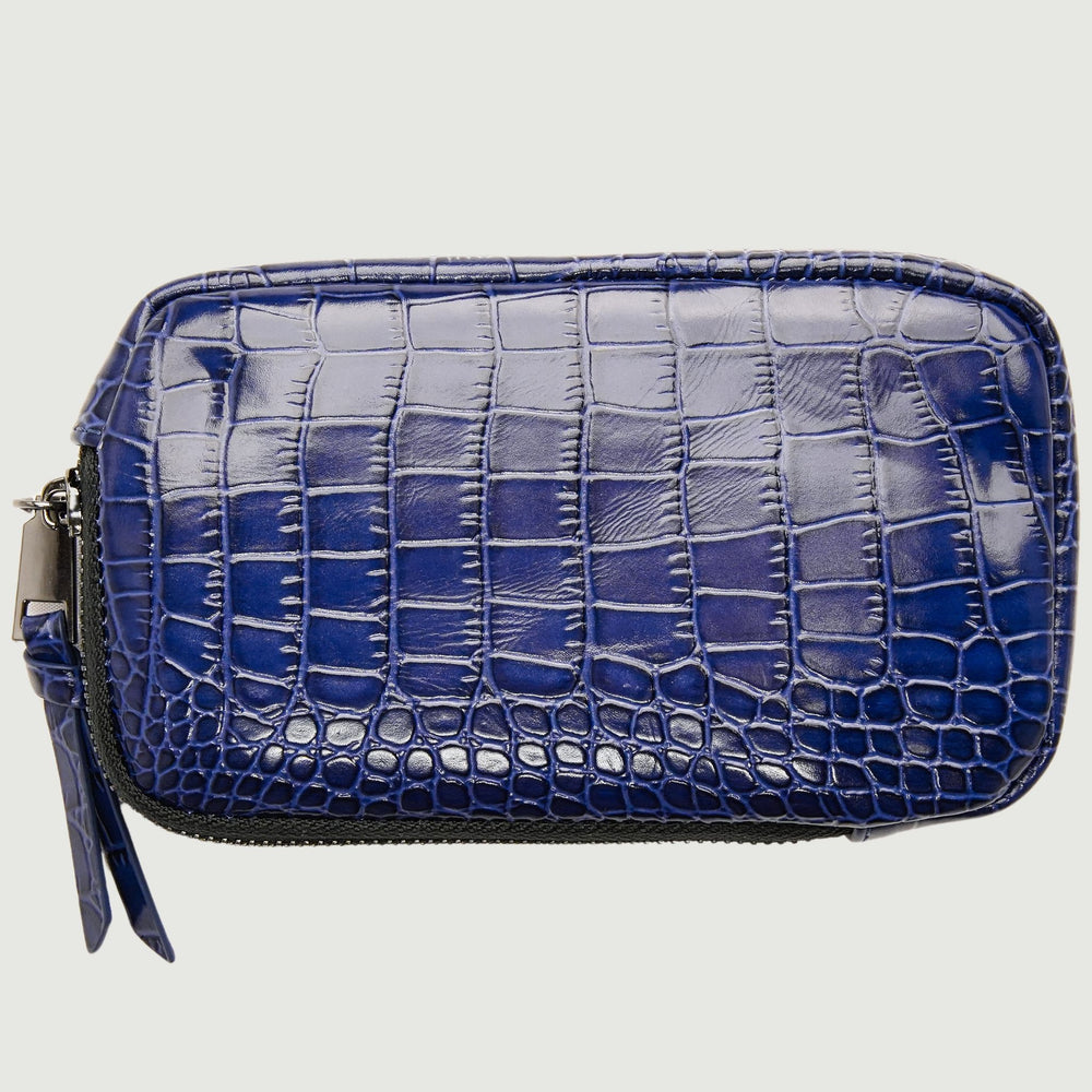 Blue Croc Pouch